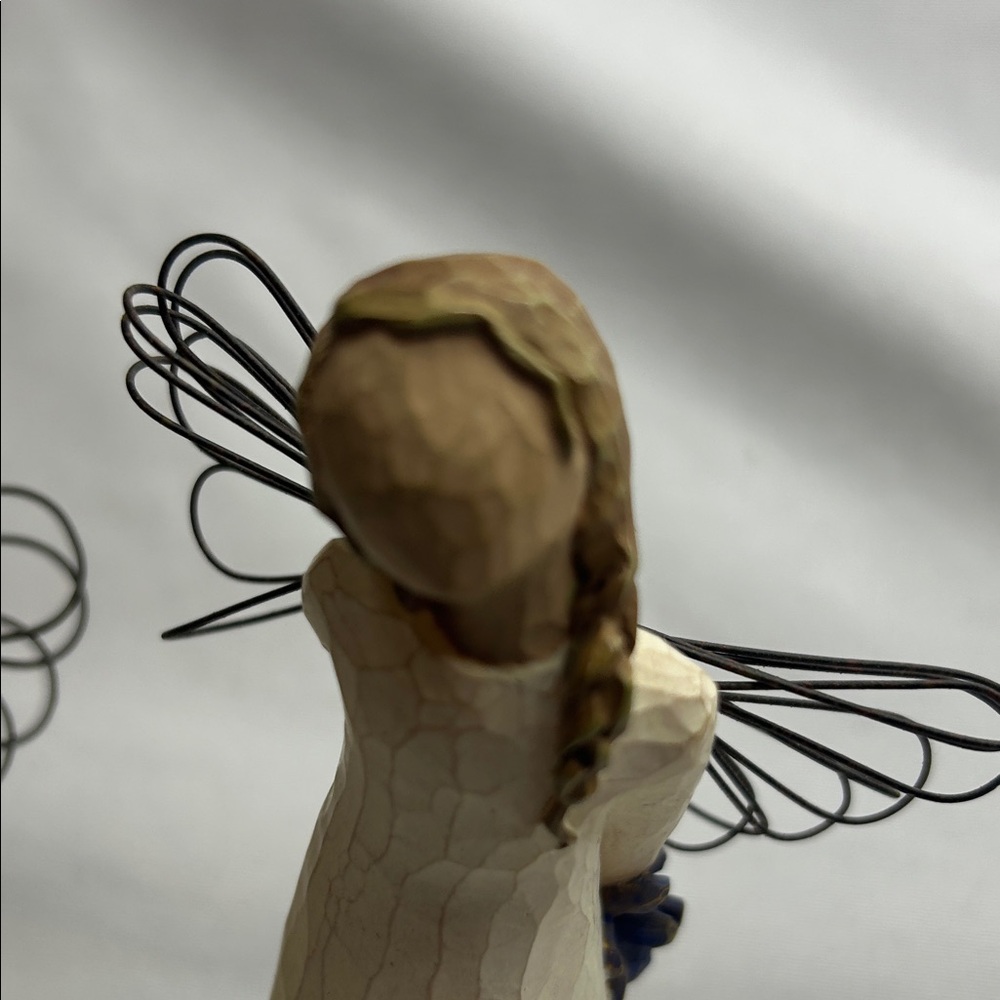 Willow Tree Angel Sculptures with Cat and Flowers 5" - Picture 6 of 6
